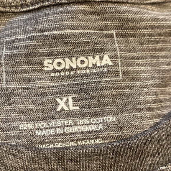 Sonoma Mens XLarge 2 Supersoft Soft Sleeve Crew Neck Tee Shirts New D24 - Picture 4 of 13